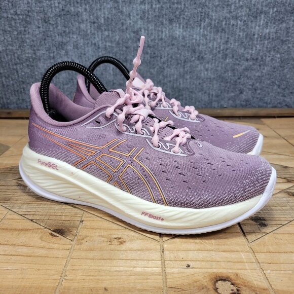 Asics Women's Athletic Shoes in Pink and Cream - Picture 1 of 13